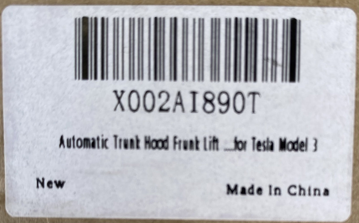 TESLA MODEL 3 TRUNK HOOD LIFT Automatic Support Struts For 2017-2023 Cars NIB !