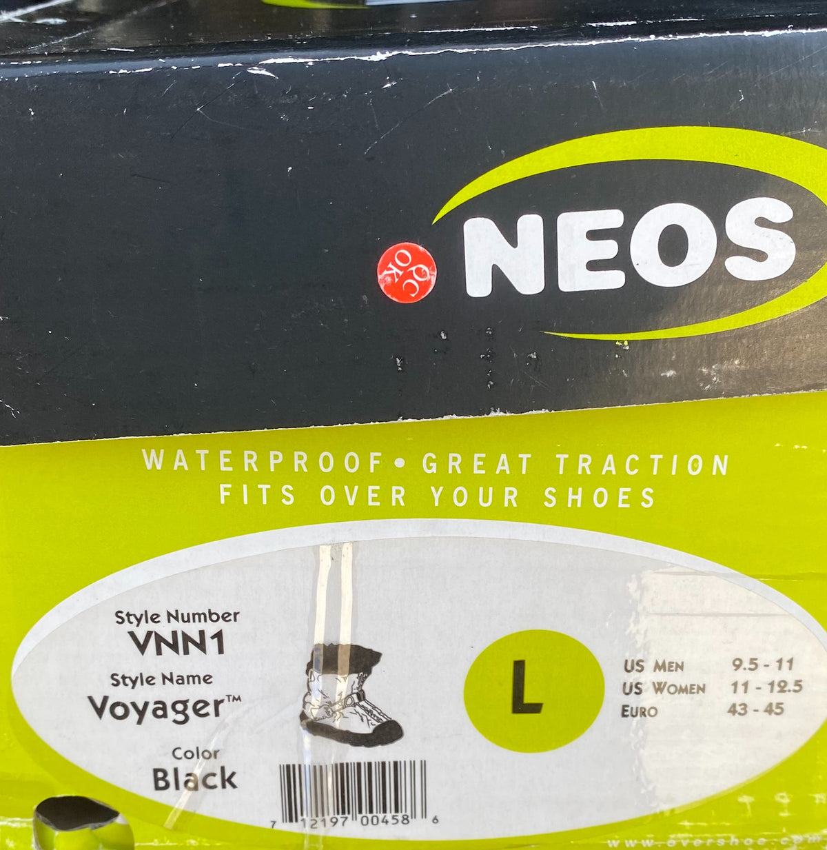 NEOS Voyager VNN1 OVERSHOES Waterproof Snow Rain Boots Adult Large L Unisex NIB