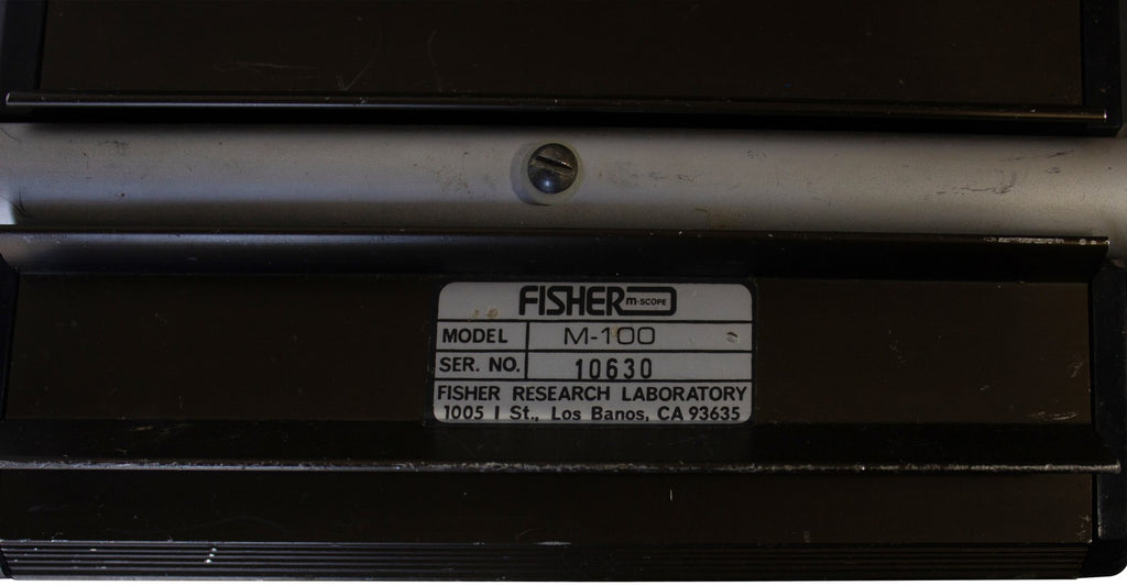 FISHER M-SCOPE M-100 Metal Detector REBAR LOCATOR Probes Thru Concrete VTG 80s