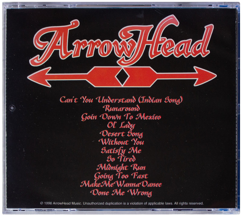 ARROWHEAD Self-Titled CD 1996 OOP Private Press Native American Indian Res Rock