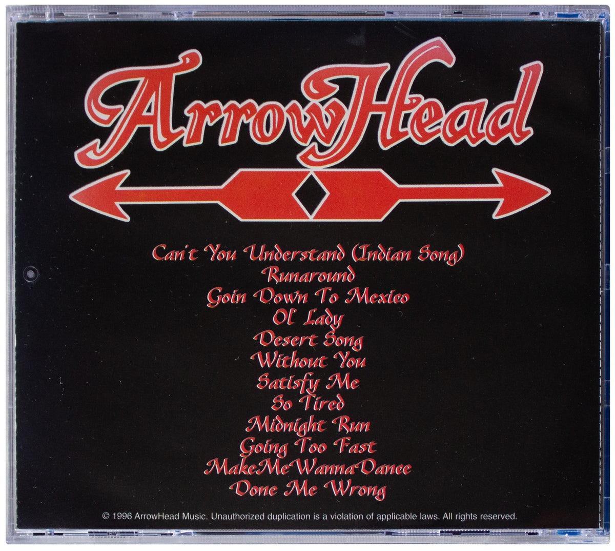 ARROWHEAD Self-Titled CD 1996 OOP Private Press Native American Indian Res Rock