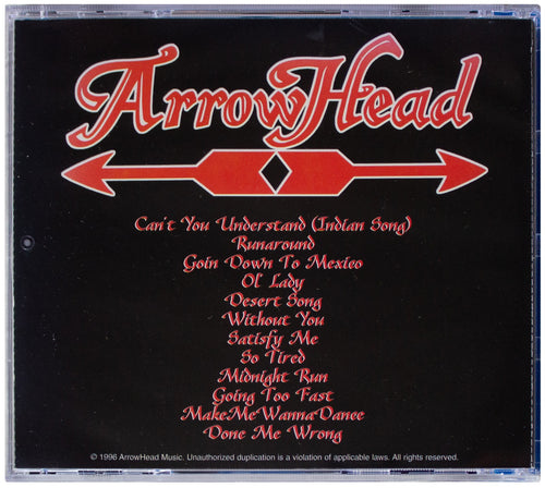 ARROWHEAD Self-Titled CD 1996 OOP Private Press Native American Indian Res Rock