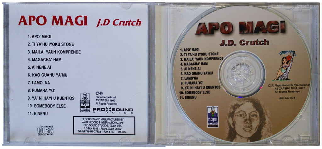 J.D. CRUTCH Apo Magi CD-R 2001 GUAM Chamorro Island Music RARE AKA Joe Crutch