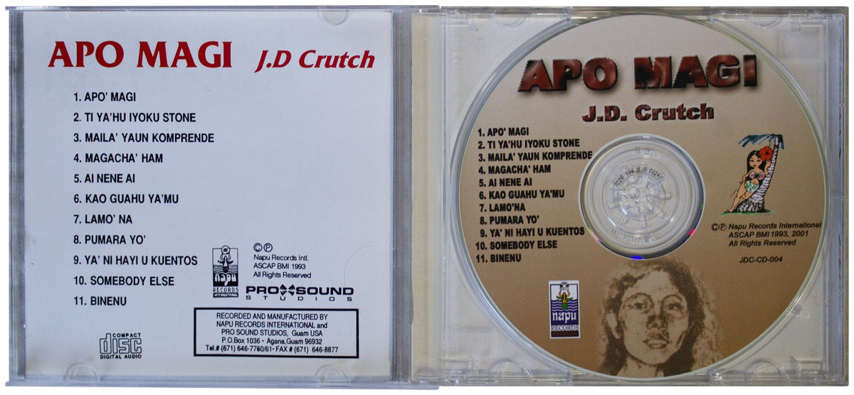 J.D. CRUTCH Apo Magi CD-R 2001 GUAM Chamorro Island Music RARE AKA Joe Crutch