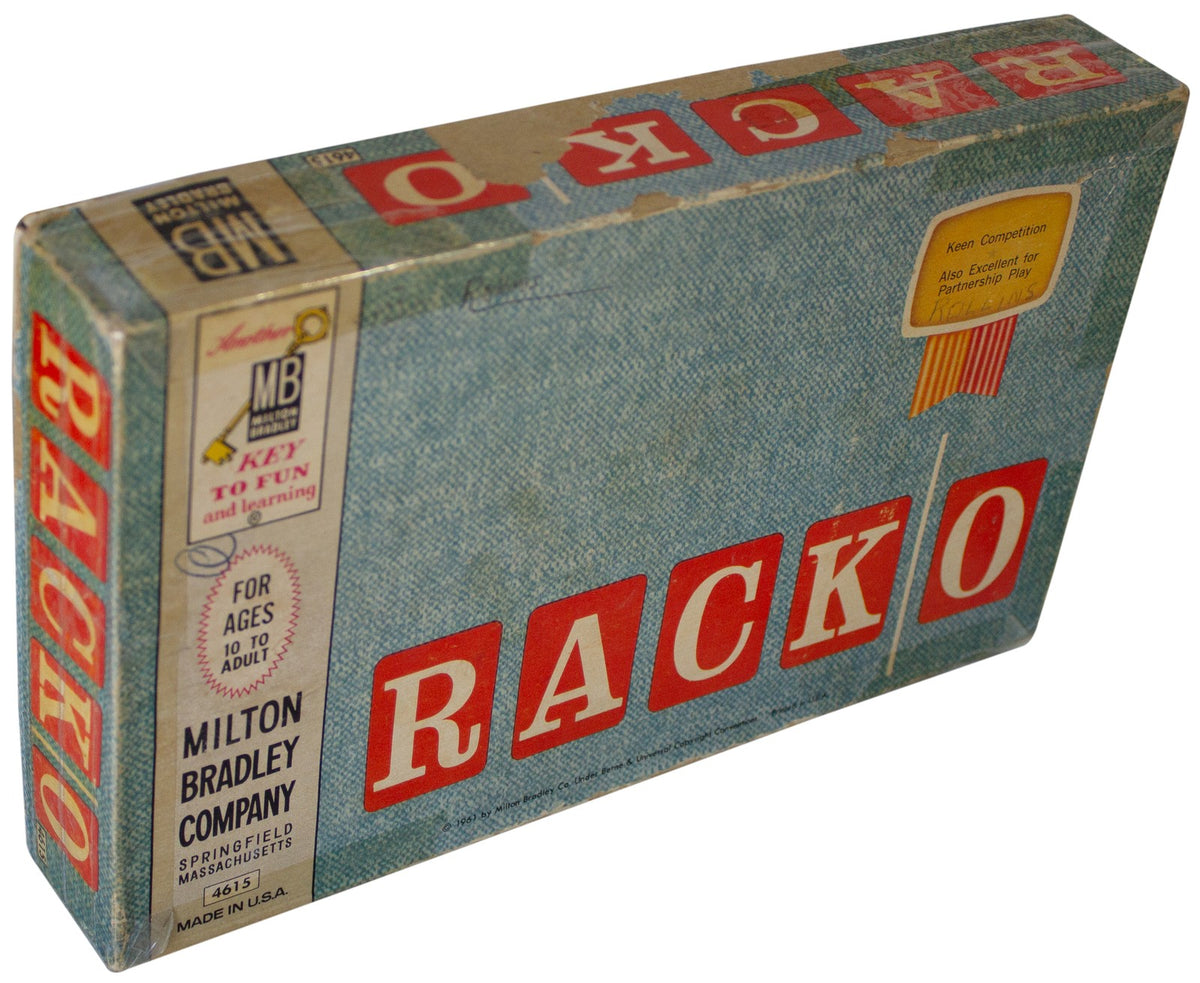 RACK-O VTG 1961 CARD GAME Milton Bradley 4615 Complete CIB Retro 60s Family Fun