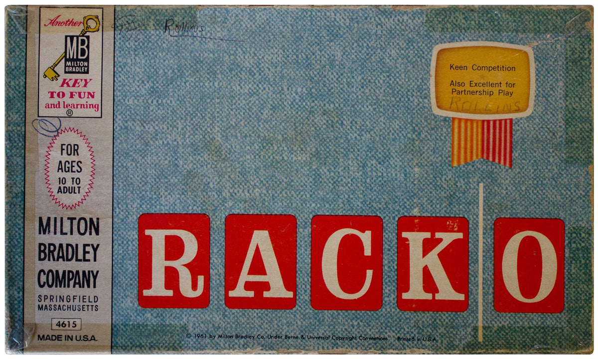RACK-O VTG 1961 CARD GAME Milton Bradley 4615 Complete CIB Retro 60s Family Fun