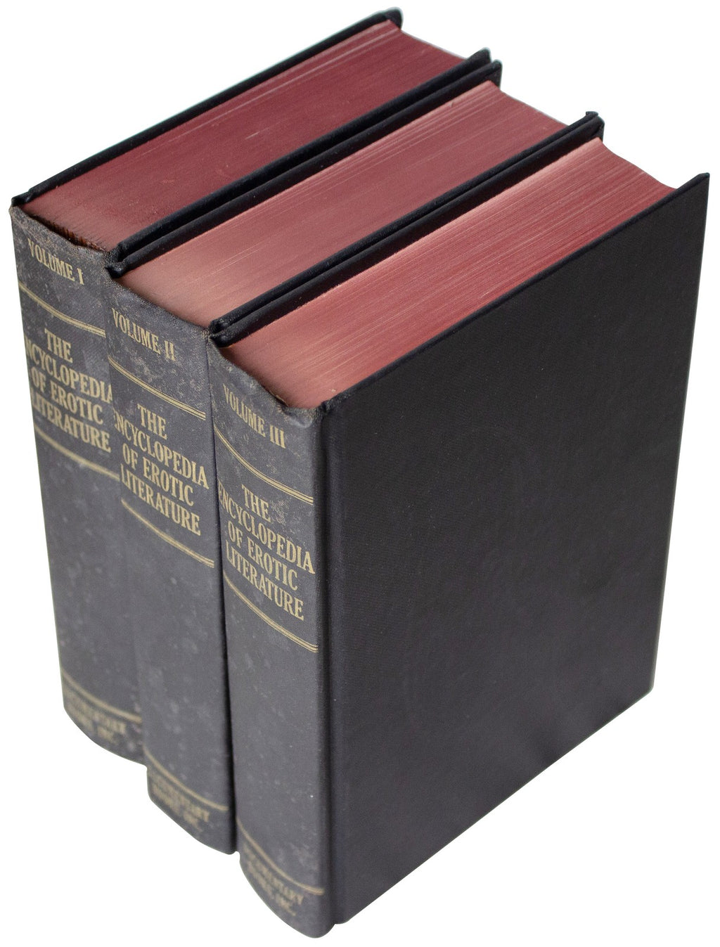 VTG 60s ENCYCLOPEDIA OF EROTIC LITERATURE 3 Vol SET Hardbacks In Slipcase 1962