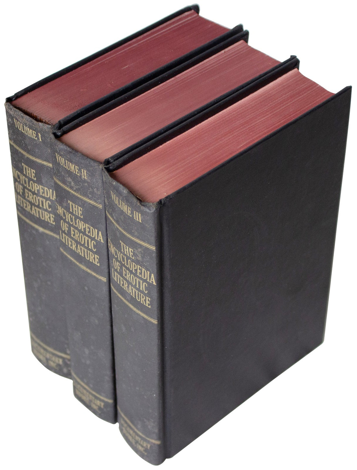VTG 60s ENCYCLOPEDIA OF EROTIC LITERATURE 3 Vol SET Hardbacks In Slipcase 1962