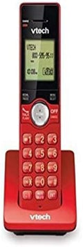 New VTECH CORDLESS PHONE CS6909-16 Accessory Handset Red DECT 6.0 EXPANSION ONLY