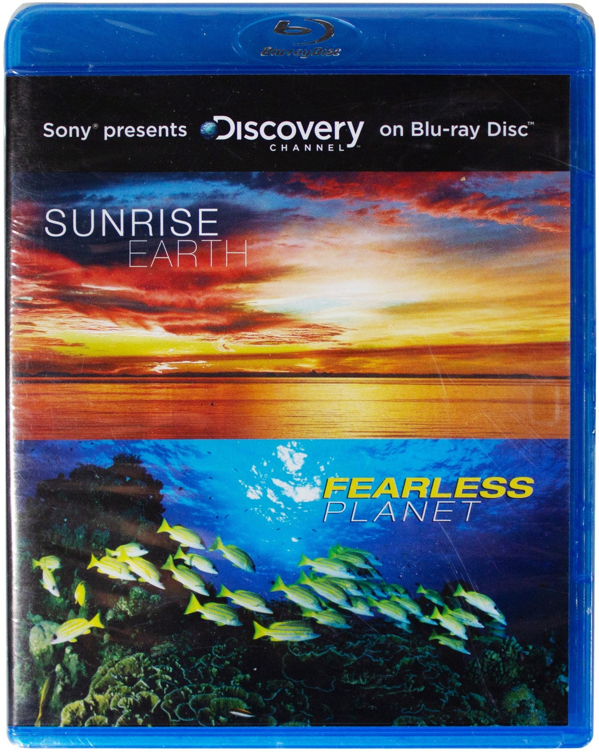 New SUNRISE EARTH / FEARLESS PLANET 2-On-1 BLU-RAY DVD Discovery Channel Nature
