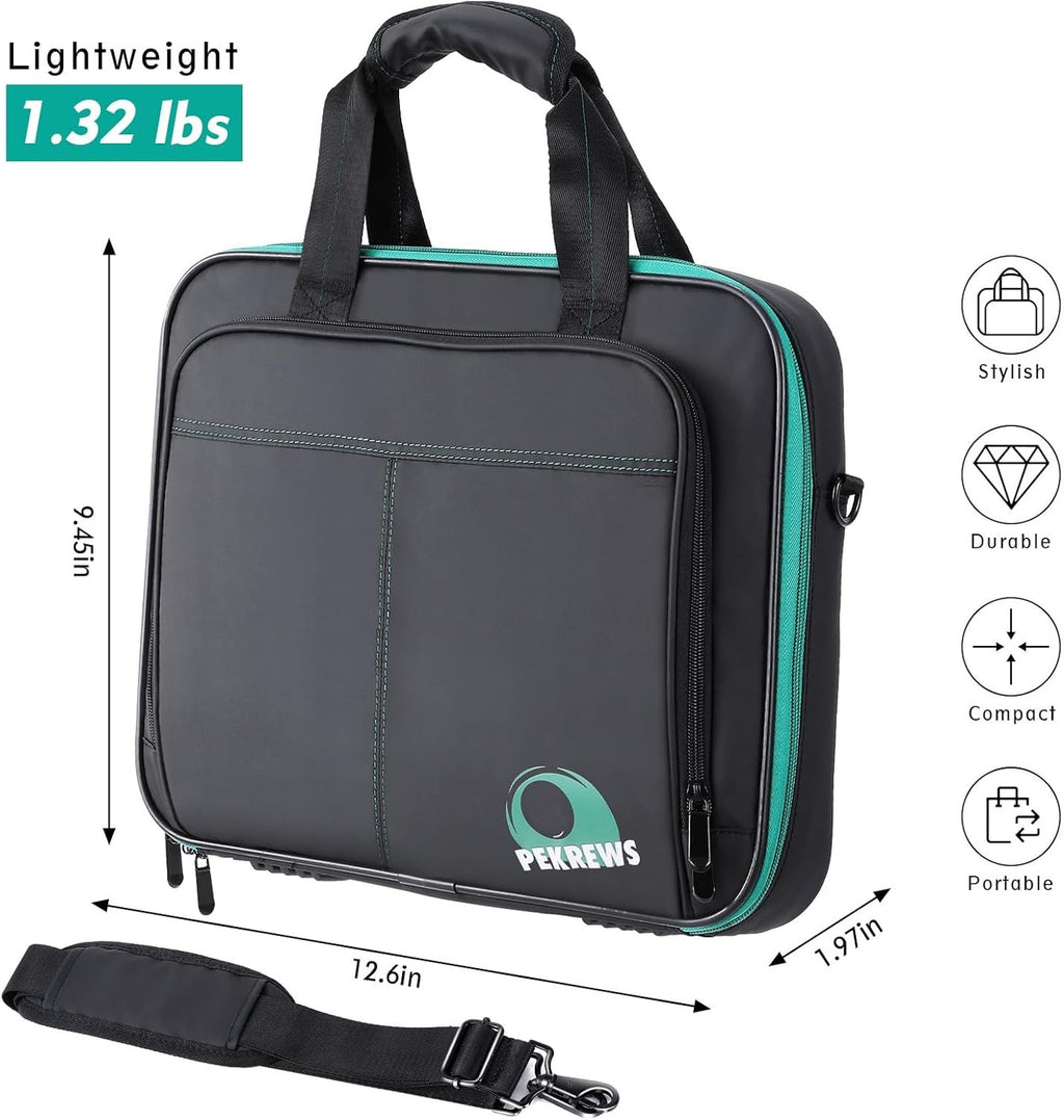 New POOL BALL CASE Fits Up To 12 ! Padded Billiards Storage Travel Bag w/ Handle