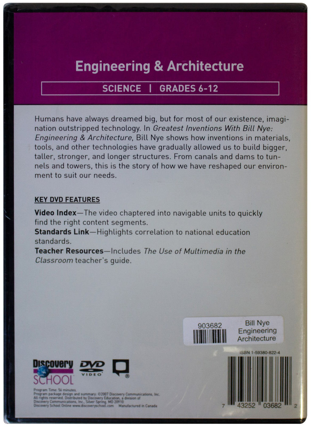 GREATEST INVENTIONS w/ BILL NYE Engineering & Architecture DVD Sealed RARE OOP