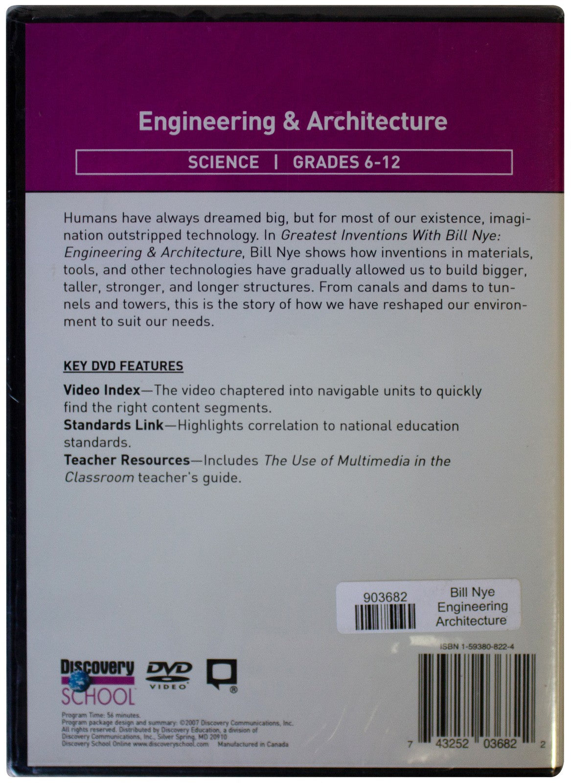 GREATEST INVENTIONS w/ BILL NYE Engineering & Architecture DVD Sealed RARE OOP