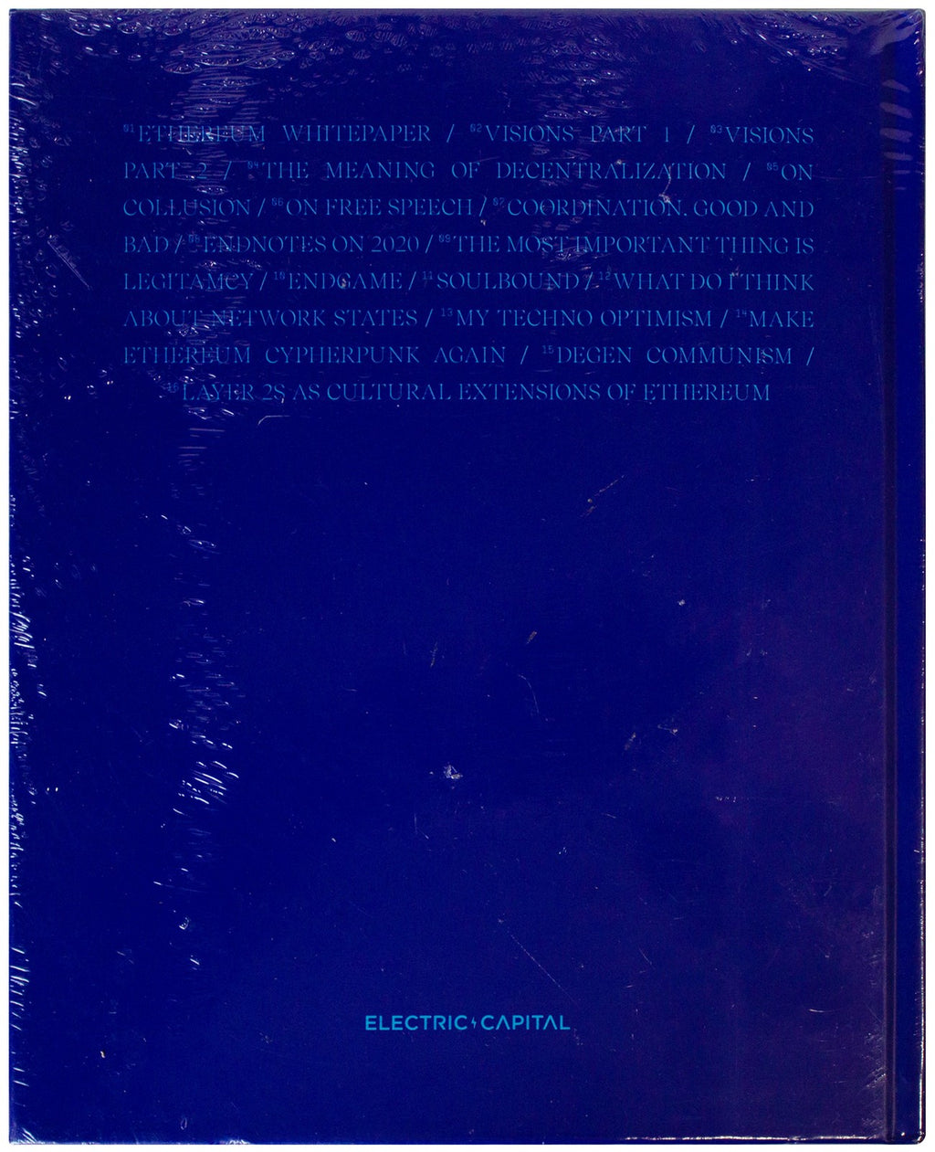 VITALIK BUTERIN Building In Public NEW HARDCOVER Electric Capital RARE Ethereum