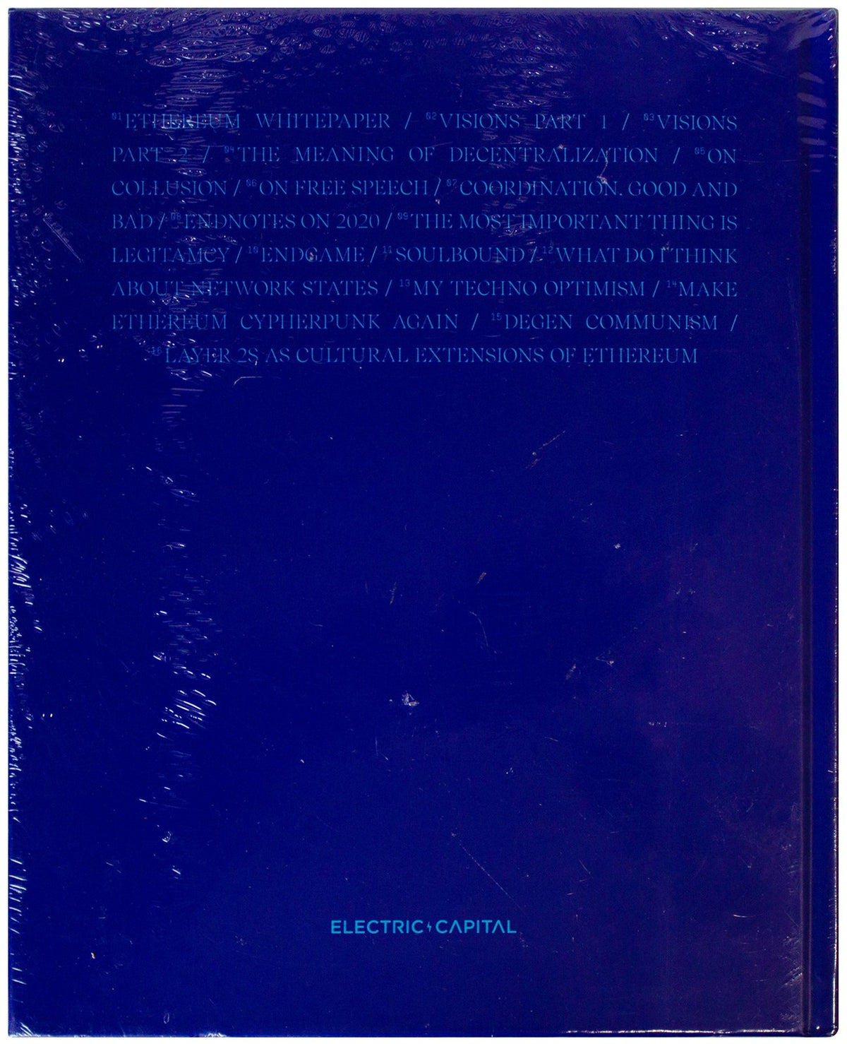 VITALIK BUTERIN Building In Public NEW HARDCOVER Electric Capital RARE Ethereum