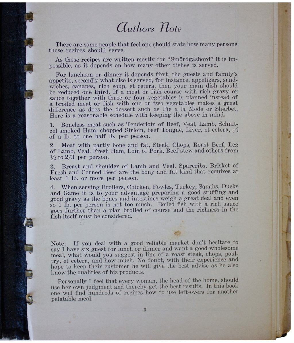 VTG 30s SWEDISH HORS D'OEUVRES COOKBOOK Smorgasbordet HARDCOVER Gerda Simonson