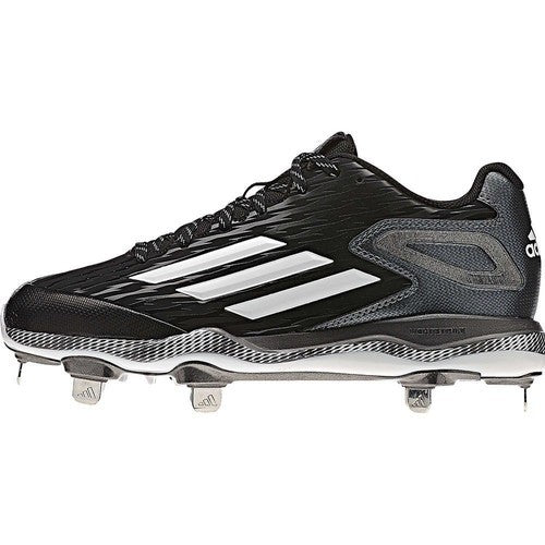 New ADIDAS BASEBALL CLEATS Men's US Size 7 PowerAlley 3 Black S84762 NWT No Box