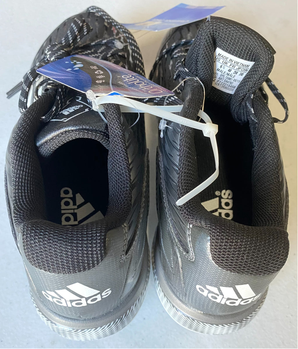 New ADIDAS BASEBALL CLEATS Men's US Size 7 PowerAlley 3 Black S84762 NWT No Box