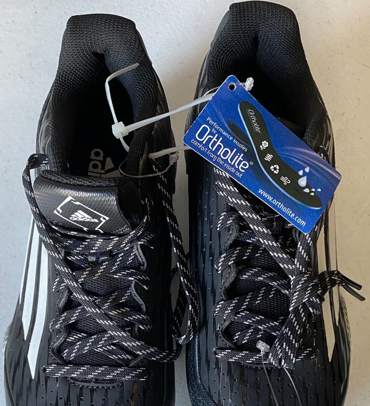 New ADIDAS BASEBALL CLEATS Men's US Size 7 PowerAlley 3 Black S84762 NWT No Box