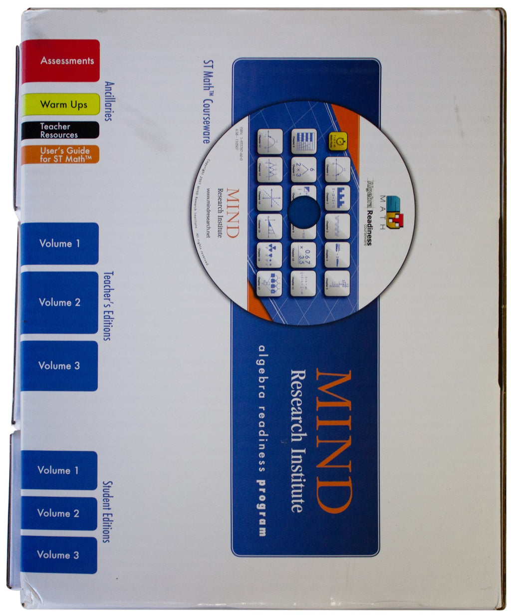ALGEBRA READINESS PROGRAM Teacher/Student BOOK SET Mind Research Institute