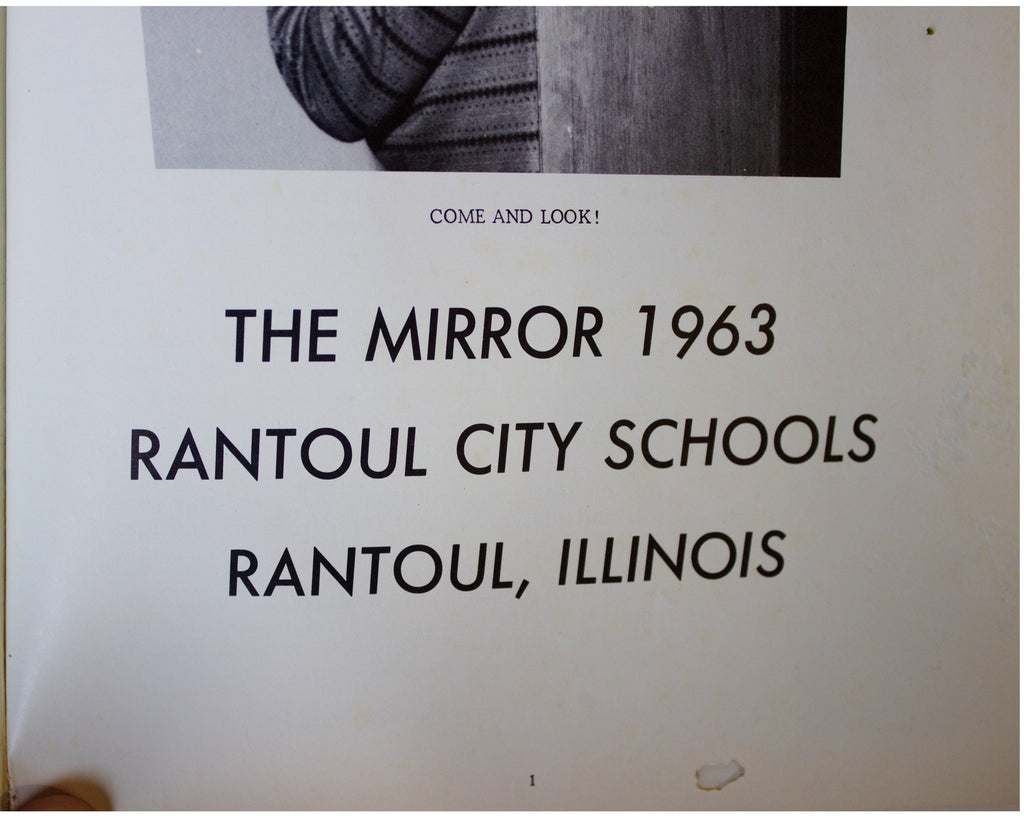 RANTOUL CITY SCHOOLS 1963 YEARBOOK Illinois Elementary & Junior High VTG 60s IL