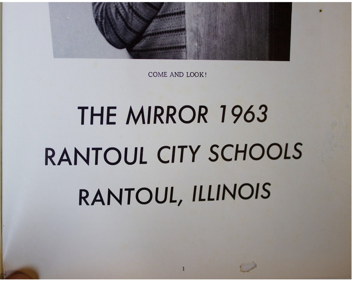 RANTOUL CITY SCHOOLS 1963 YEARBOOK Illinois Elementary & Junior High VTG 60s IL