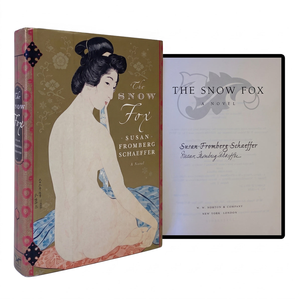 SUSAN FROMBERG SCHAEFFER SIGNED Snow Fox 1ST EDITION 2004 Historical Fiction HC