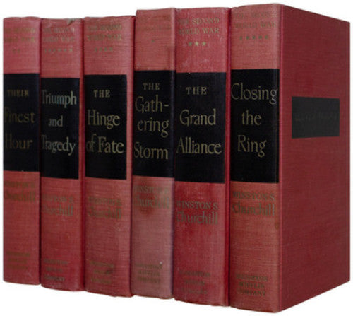 WINSTON CHURCHILL Second World War COMPLETE 6 Volume BOOK SET 1st US Edition HC