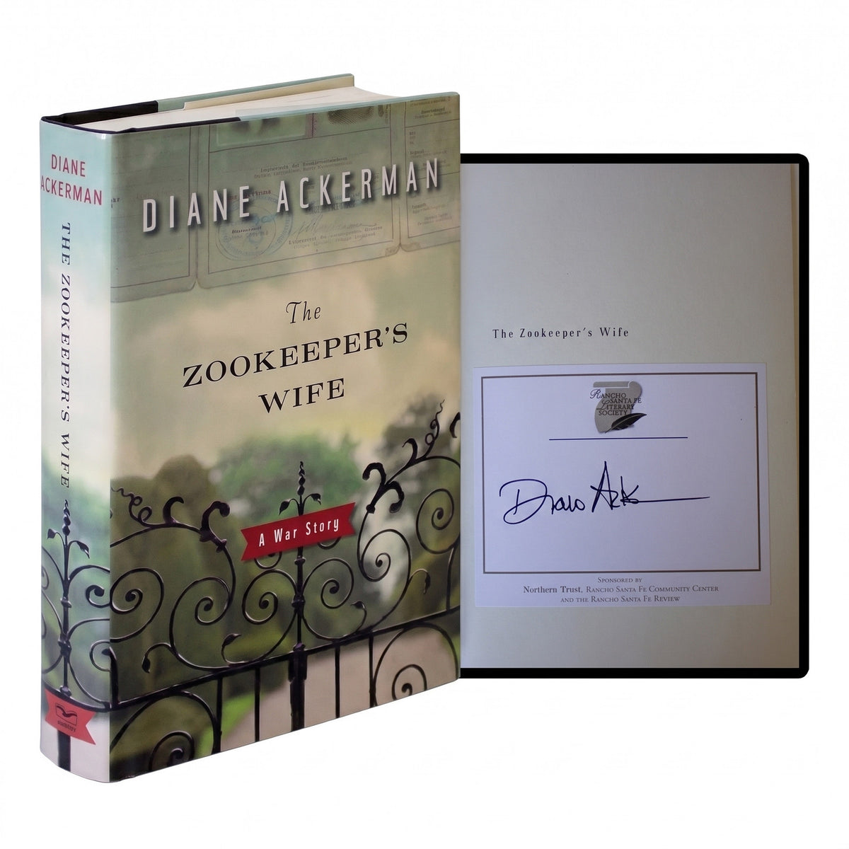 DIANE ACKERMAN SIGNED Zookeepers Wife 1ST EDITION HARDBACK Warsaw Holocaust WWII