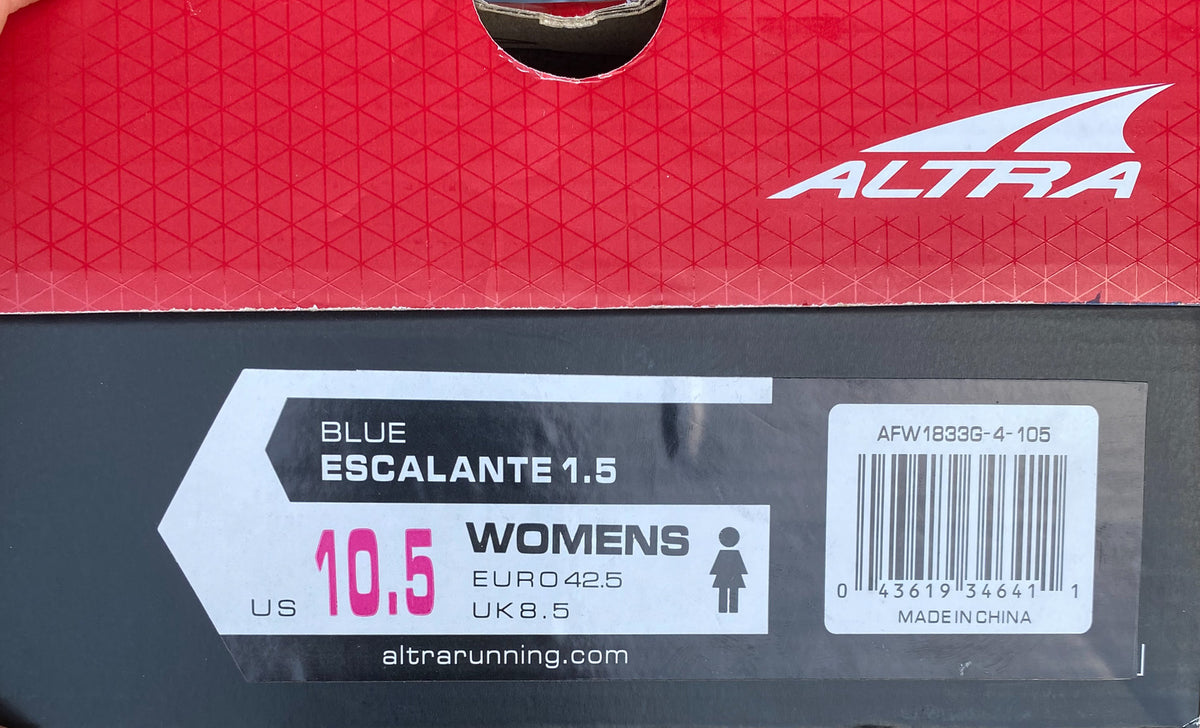 New ALTRA Escalante 1.5 RUNNING SHOES Women's 10.5 Blue Zero Drop SNEAKERS NIB !
