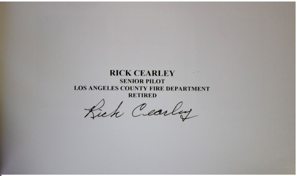 RICK CEARLEY SIGNED History Of Barton Heliport PB Helicopter Pilot LA Fire Dept