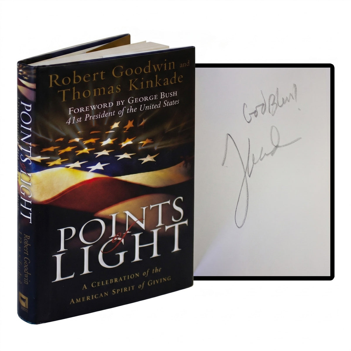 THOMAS KINKADE Points Of Light SIGNED 1ST EDITION American Philanthropy 2006 HC