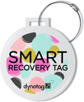 New DYNOTAG SMART LUGGAGE Travel ID TAG Web Enabled w/ Deluxe Braided Steel Loop